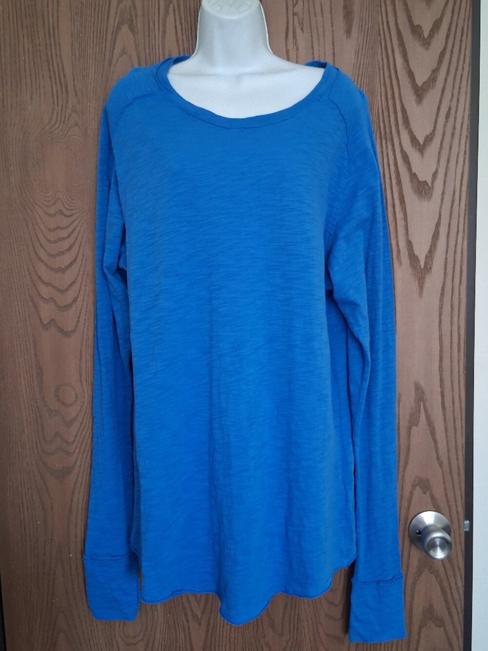 We The Free Free People Women's Blue Cotton Tunic Top Medium